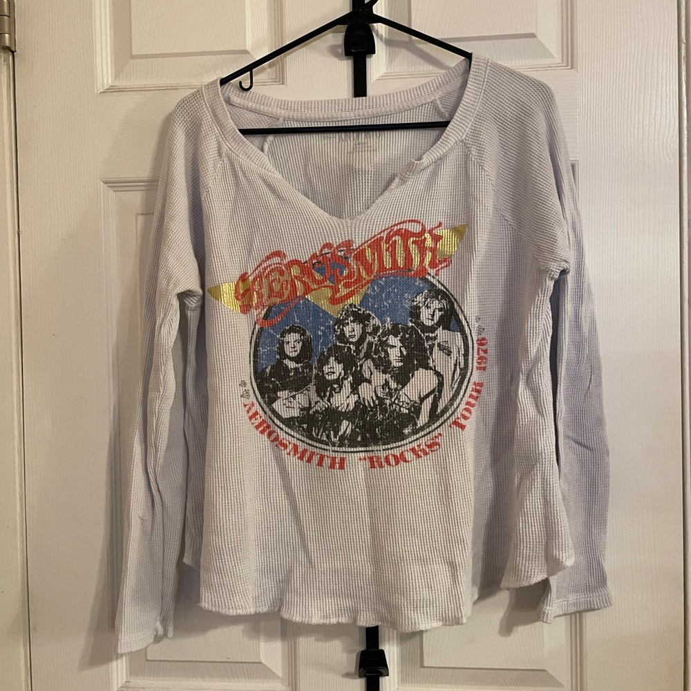 PINK Victoria’s Secret Long Sleeve Band Tee